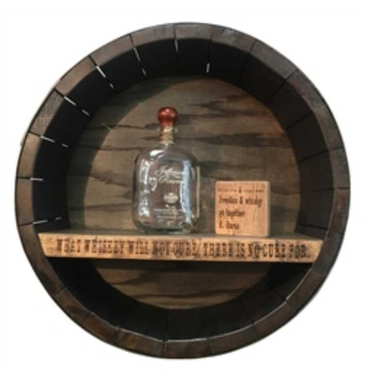 Whiskey Barrel Bar Shelf - KCByDesign