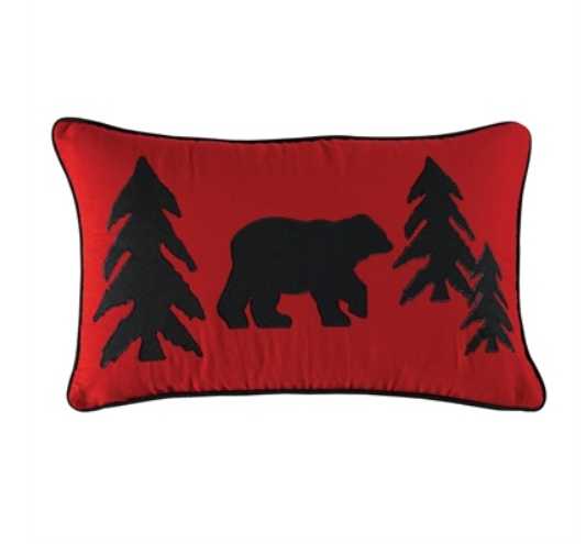Buffalo Check Bear 12" x 20" Pillow Set - Polyester Fill - KCByDesign